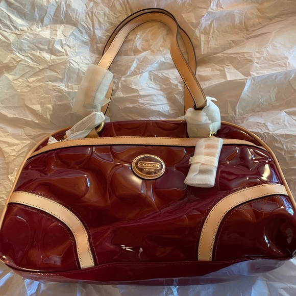 Coach Peyton Embossed Patent Satchel - Picture 2 of 8